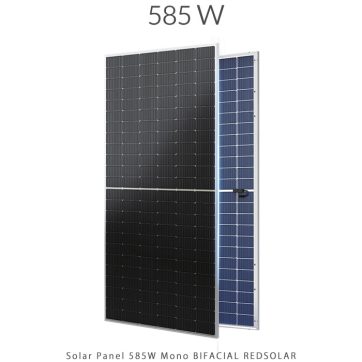 پنل خورشیدی 585 وات دو طرفه Redsolar
