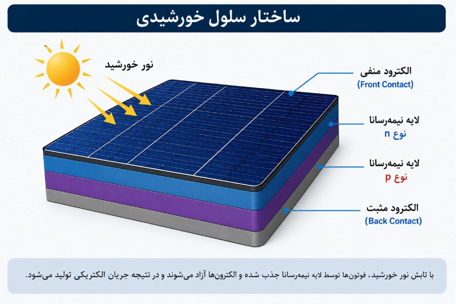 ساختار سلول خورشیدی